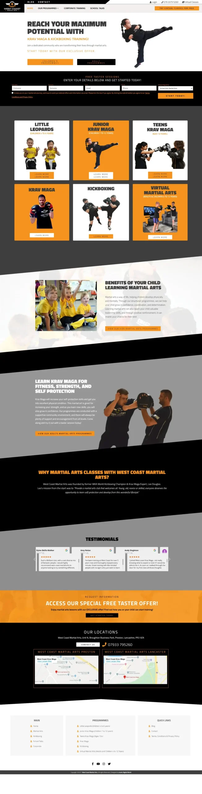 West Coat Martial Arts - Homepage