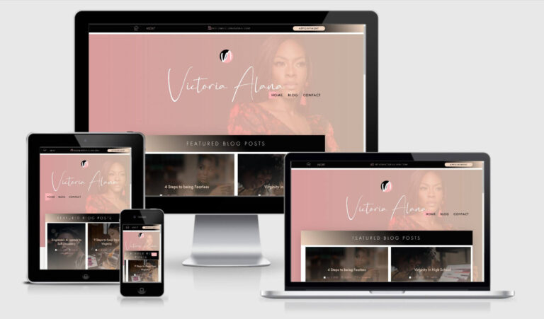 Victoria Alana Website Design - responsive