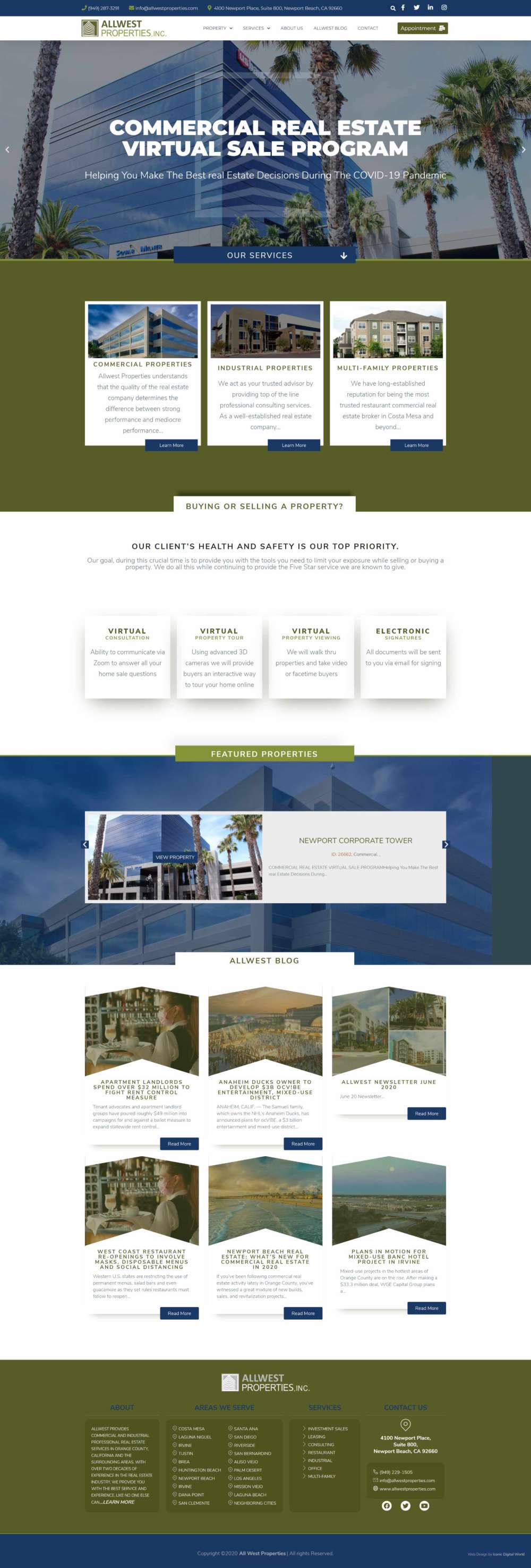 AllWest Properties Website Redesign