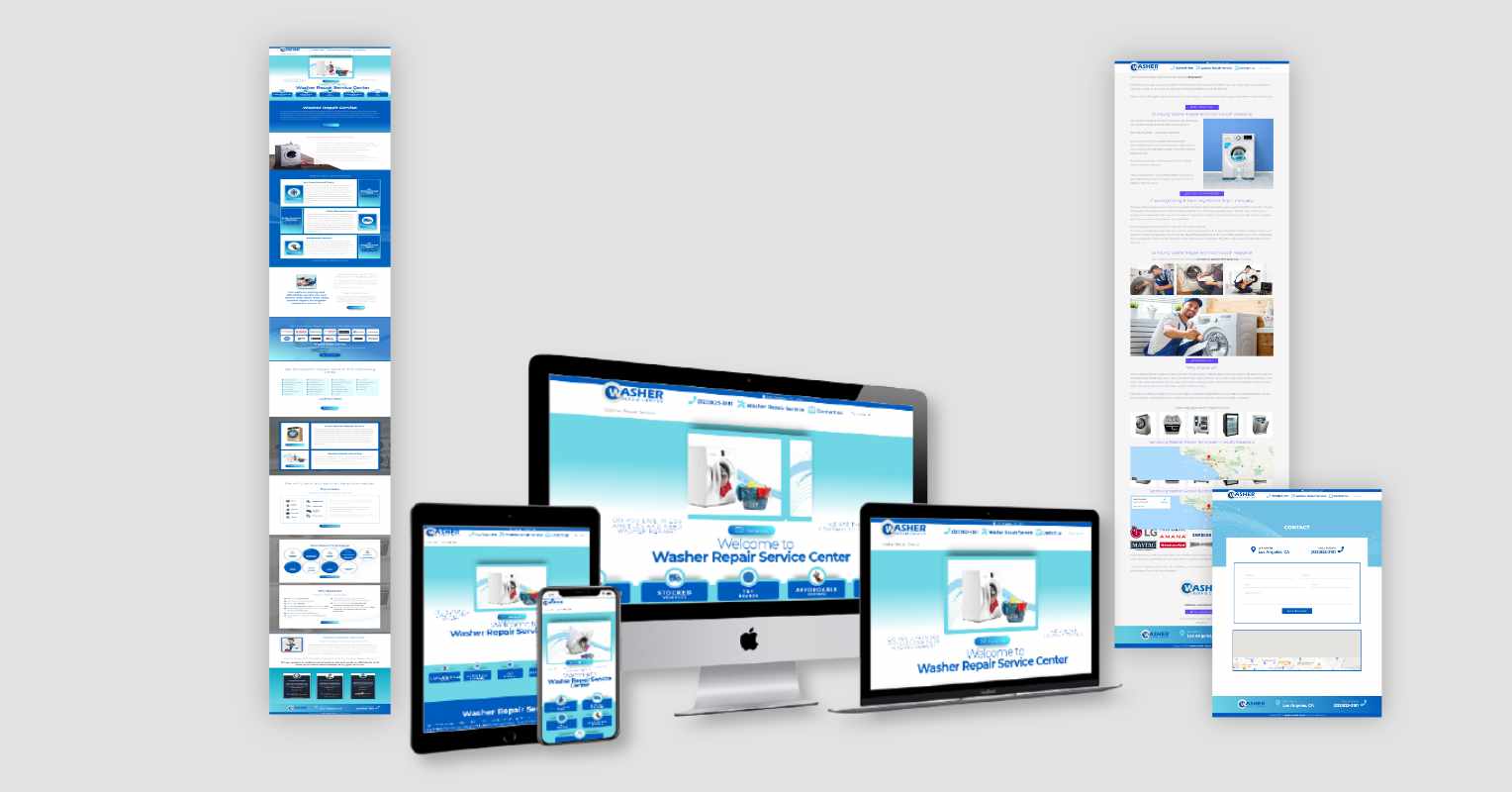 Washer Repair Center Website Design