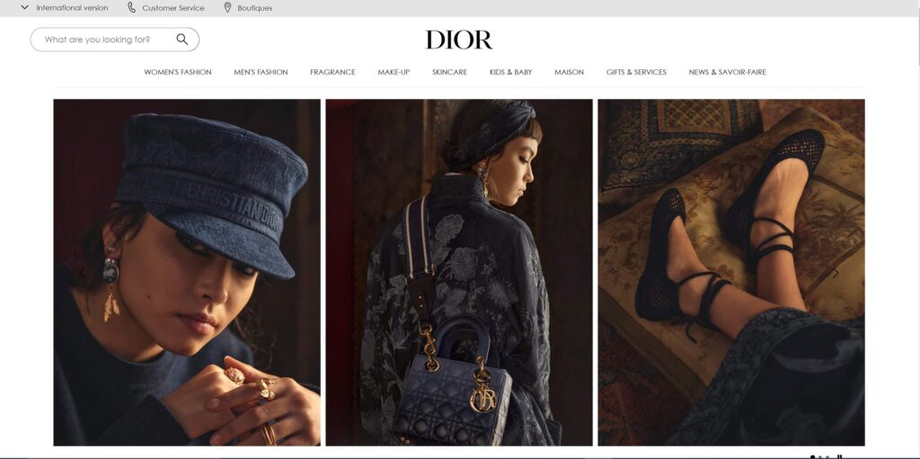 Top 10 Best fashion website design for you 7 Dior