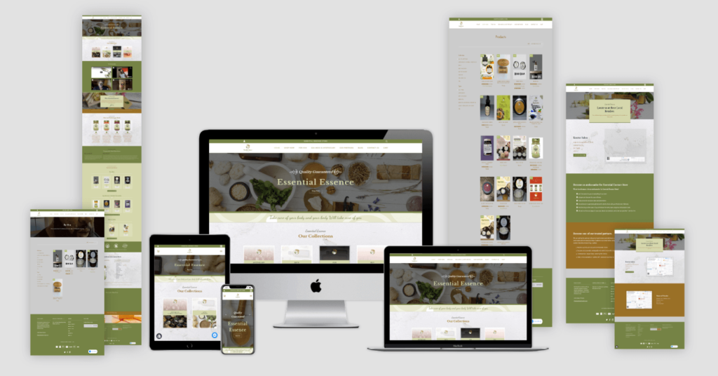 Essential Essence Store Website Redesign