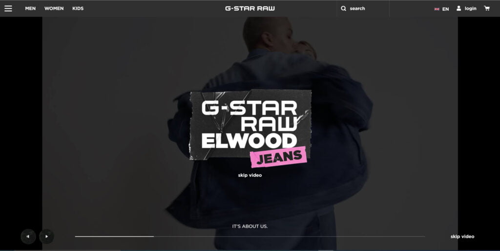 Top 10 Best fashion website design for you 8 G-Star Raw