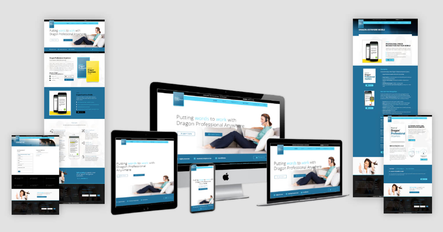 Dragon Professional Anywhere Website Design