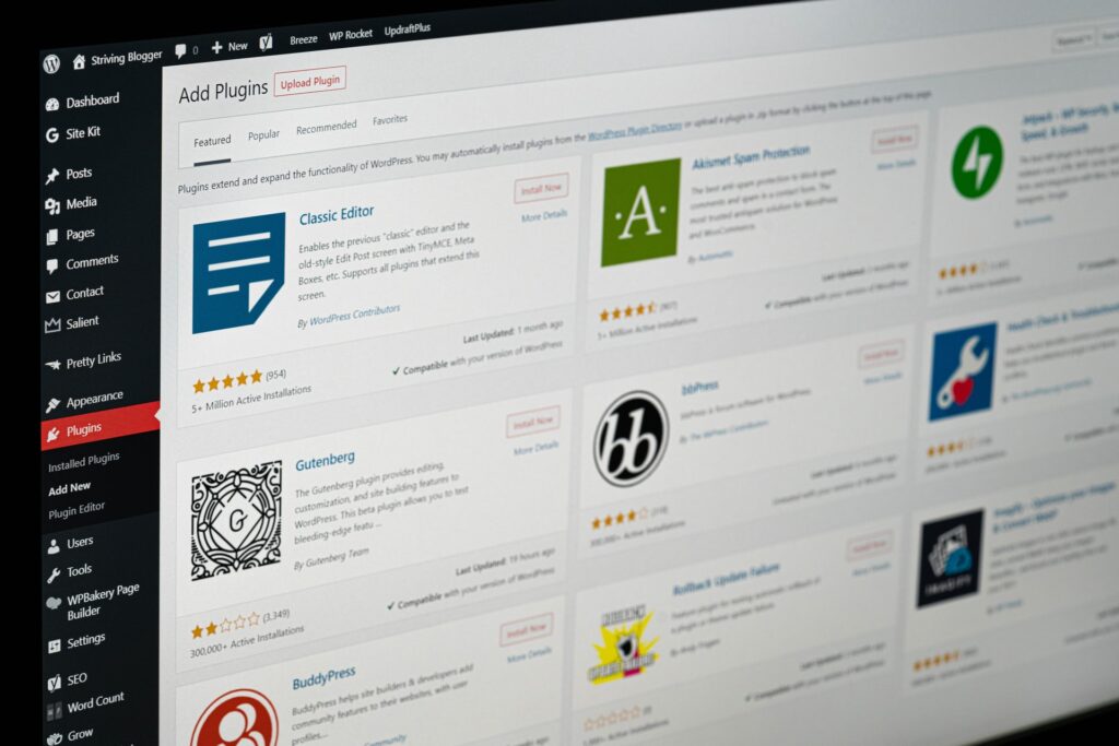 WordPress has Variety of Themes and Plugins