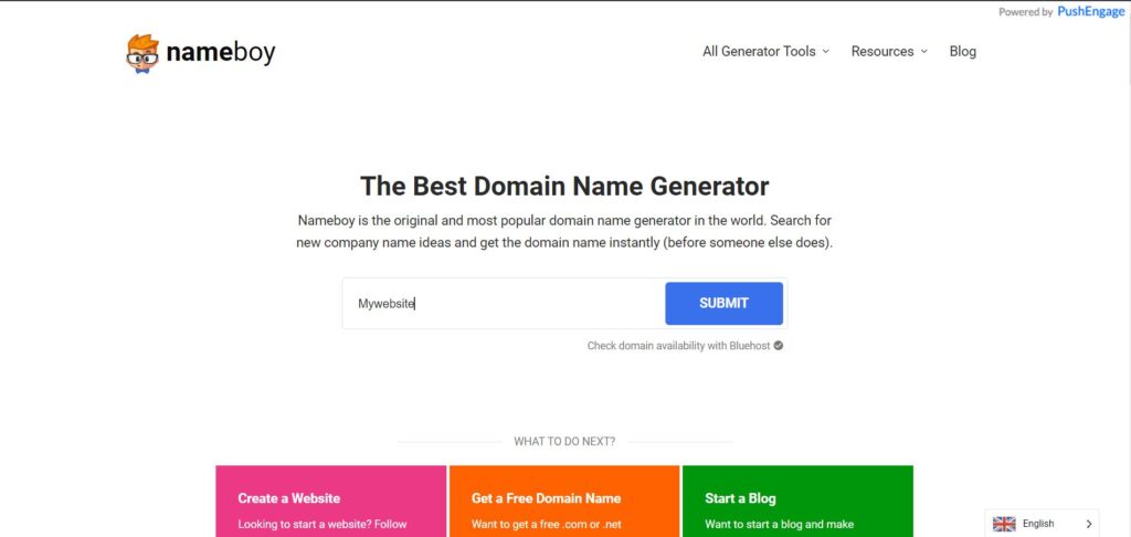 Easy to find domain name