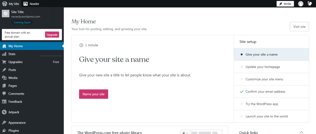 Can You Build A Website With WordPress Without Hosting? 8 Website Dashboard