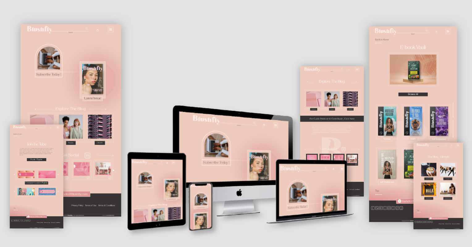 Blushfly Website Design