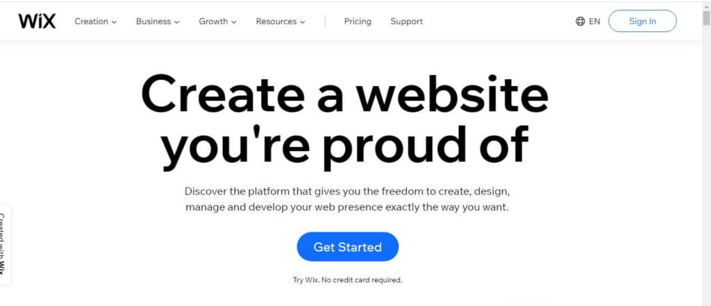 The Different Types of Website Builders 2 Wix