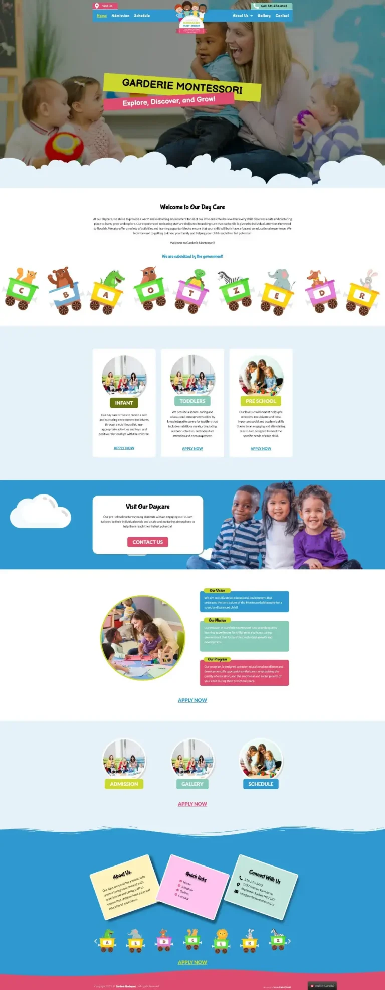 garderiemontessori-ca website design