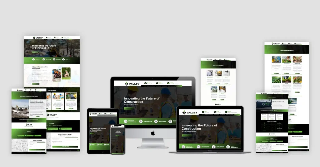 Valley Contracting Website Redesign