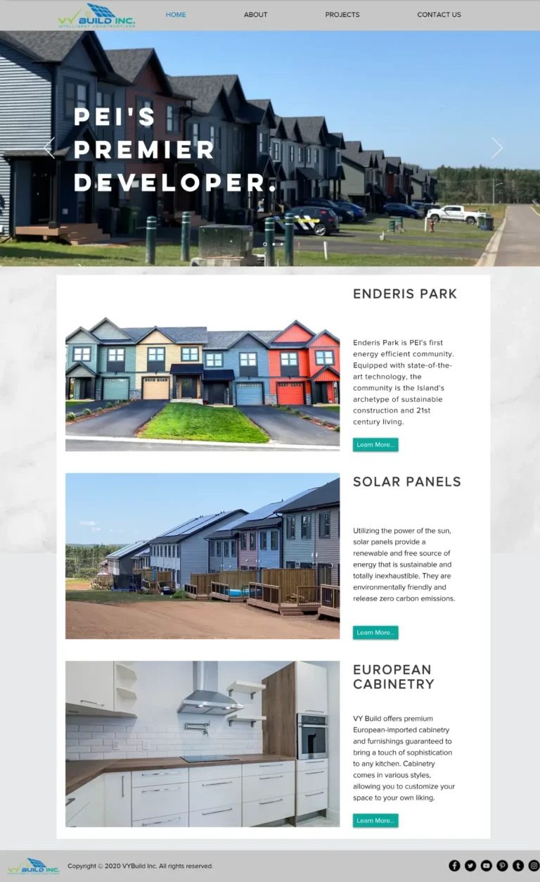 VY BUild Website Redesign - Old Website (1)