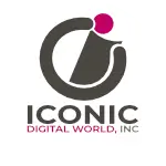 Iconic Digital World logo pink new icon