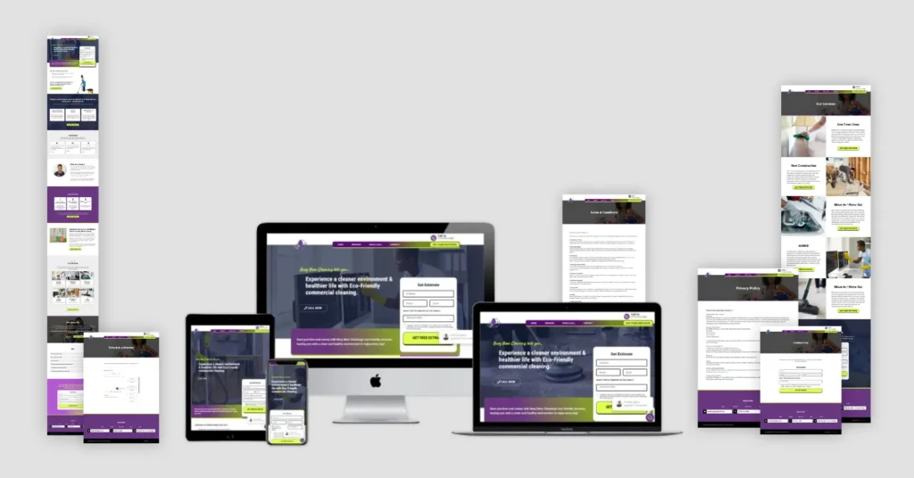 Busy Beez Cleaning Website Redesign