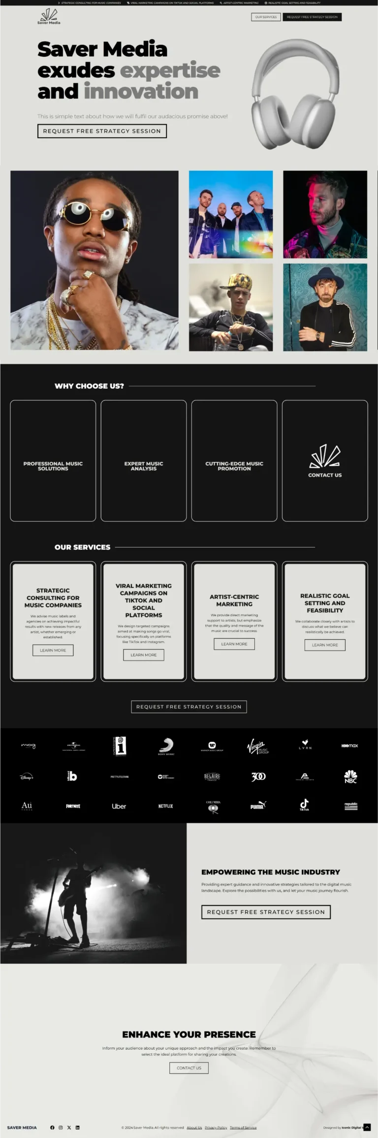 Saver Media Homepage Redesign