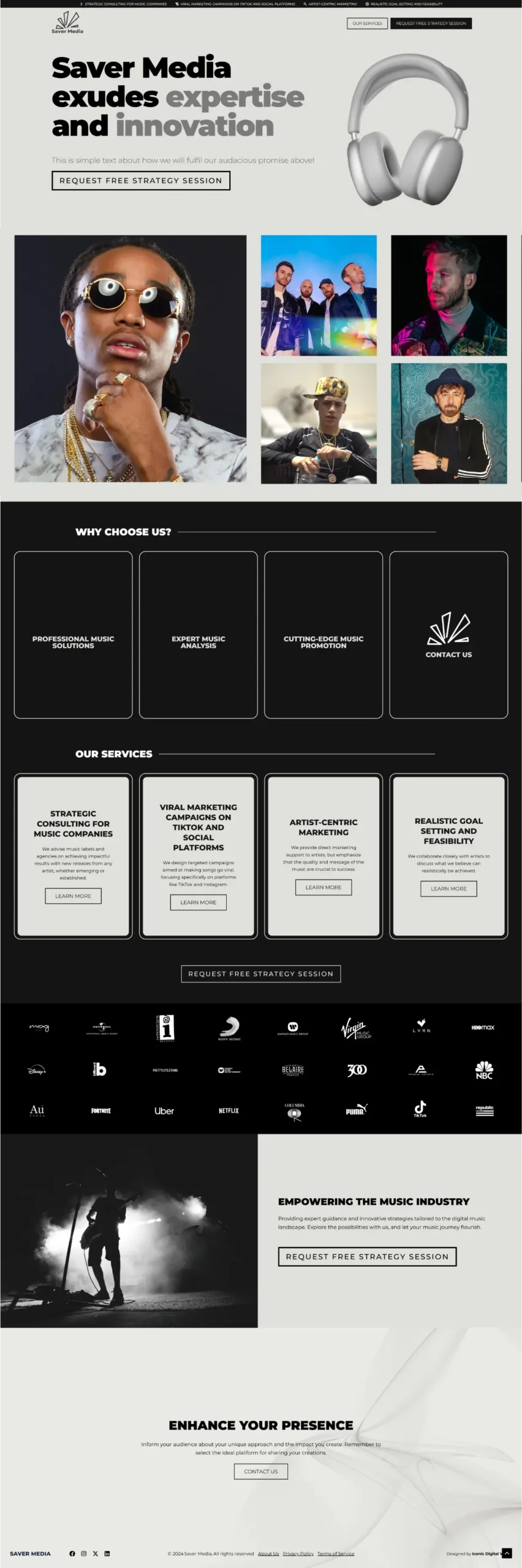 Saver Media Homepage Redesign