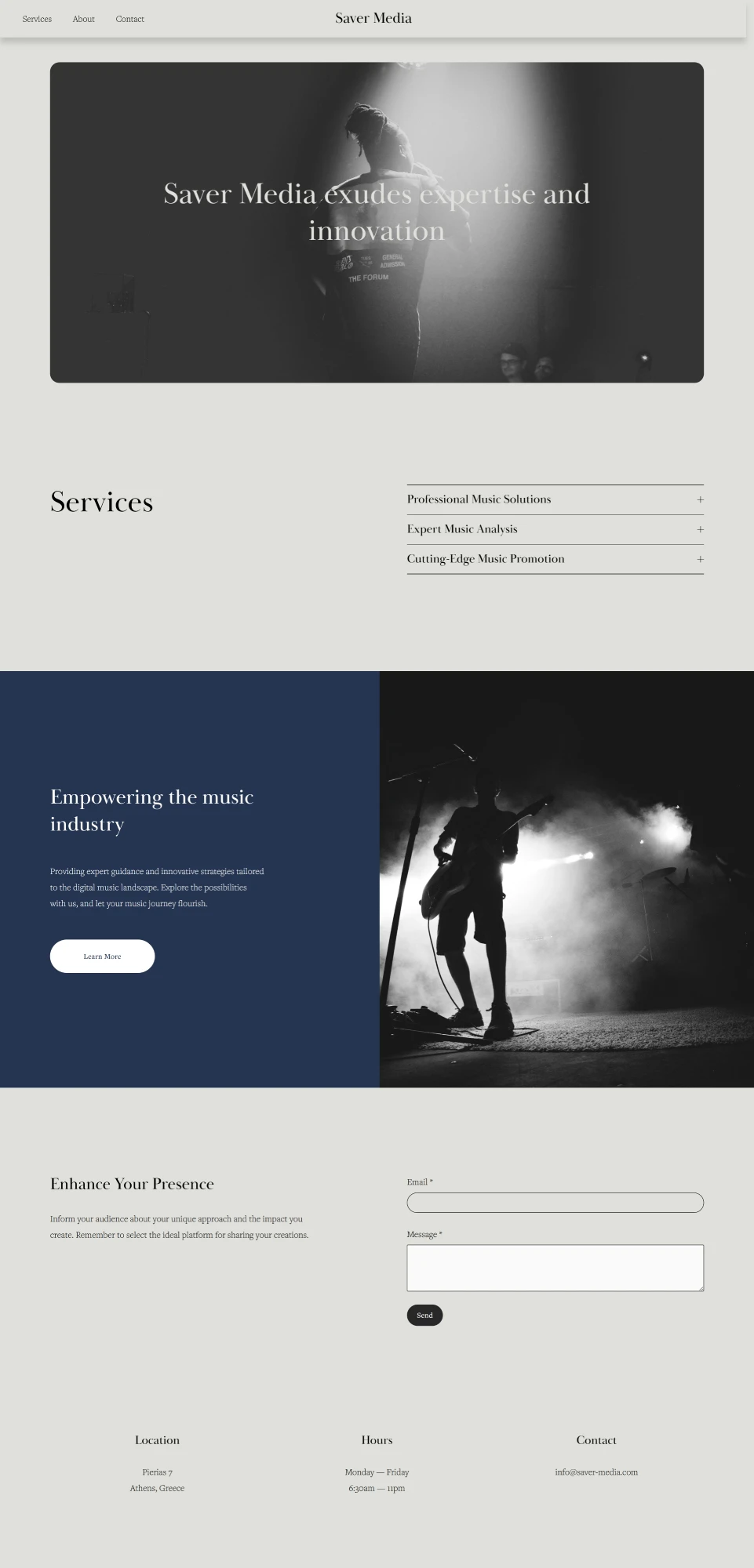 Saver Media Website Design -Old